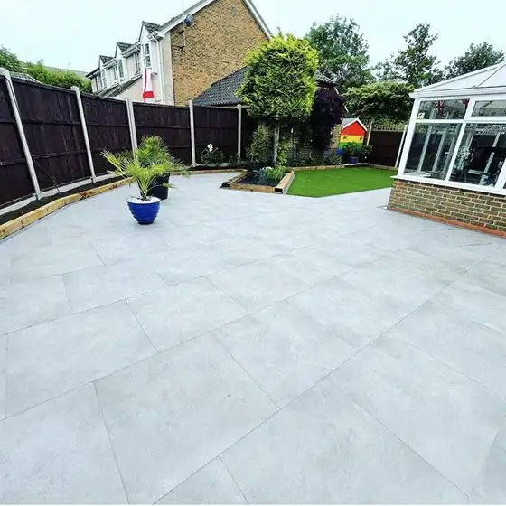 New patio installation in Hertfordshire